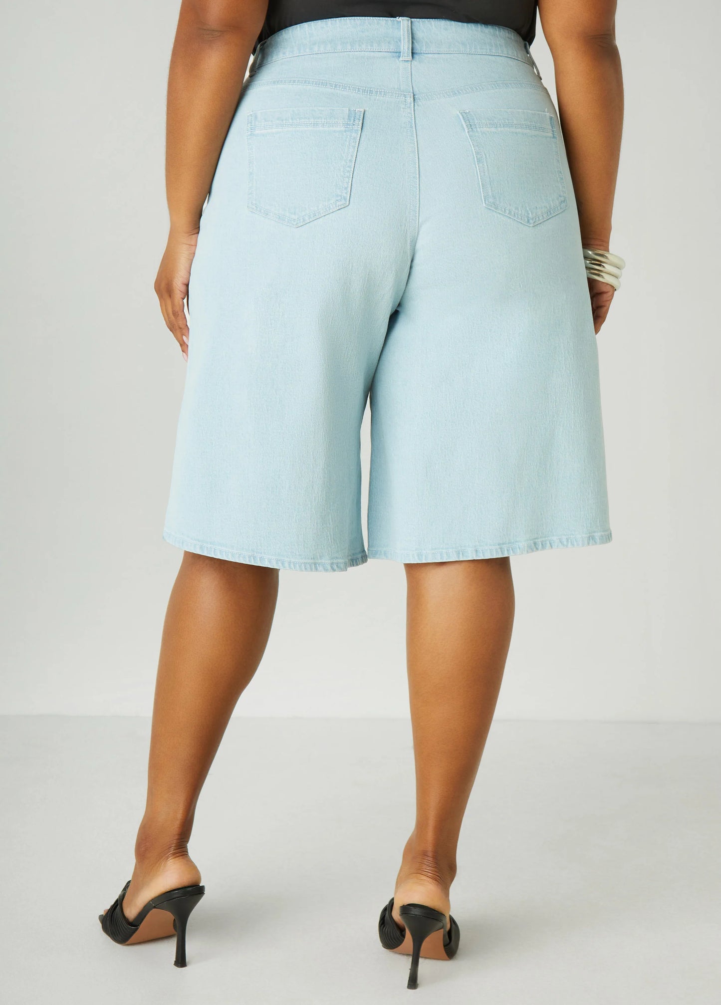 Short large en denim stretch