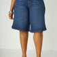 Short large en denim stretch