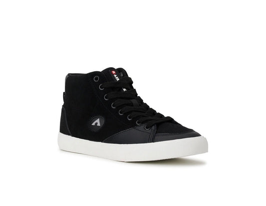 Montantes noires a semelles blanches