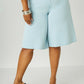 Short large en denim stretch